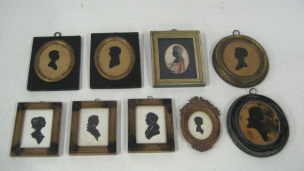 Group lot of silhouette portrait pictures: From the estate of Seymour "Cy" Leslie, founder of MGM/UA Home Entertainment.