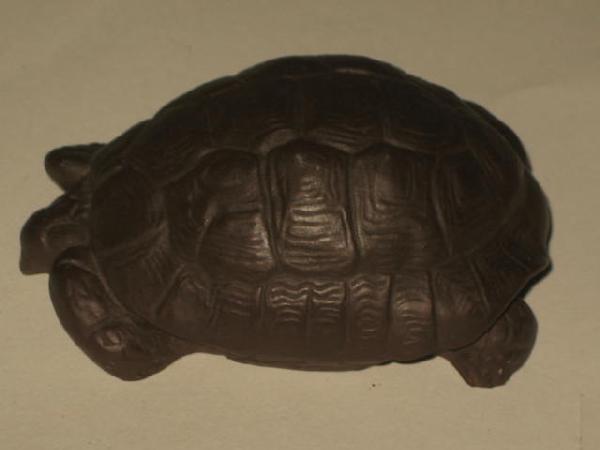 "Turtle" Bottgerstein Zeug Artist: Eric Oehme: TerracottaArtist: Erich Oehme, Meissen mark Q 274, crossed swords. Approx. 3" L x 2" W x 1" H