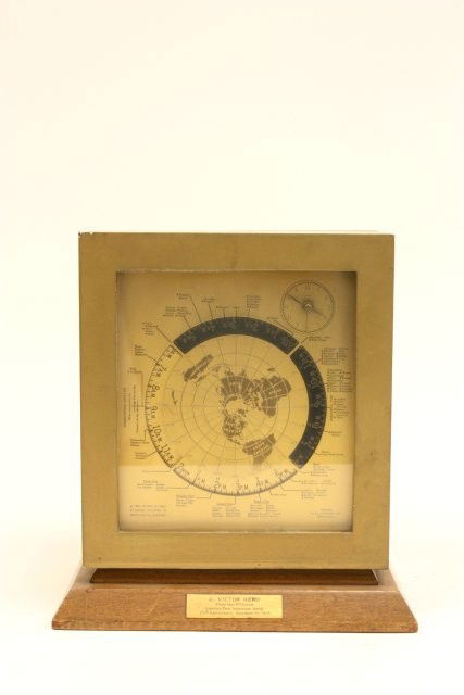 International electric mantle clock: By The Kalex Corporation with plaque "J. Victor Herd, Insurance Group Nov. 20th 1965". Contents of the Brooklyn Heights Montague Terrace estate of J. Victor Herd & his wife Pauline Hoffman Herd
