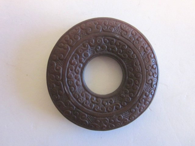 Extreme rare Han's jade disc: "Eastern Zhou Dynasty", Approx. 2 1/2"D