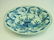 118: 19th c. Japanese blue & white floral charger