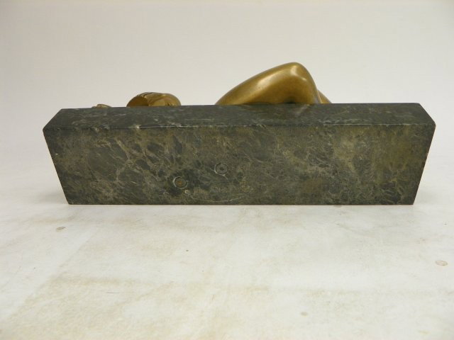 Egyptian woman with snakes bronze sculpture - 4