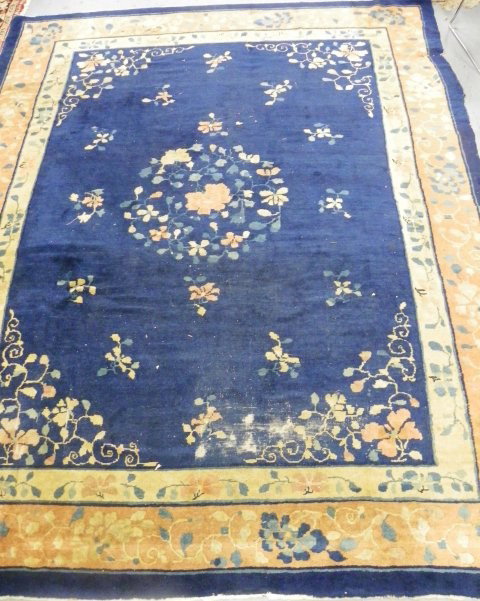 Blue Chinese rug