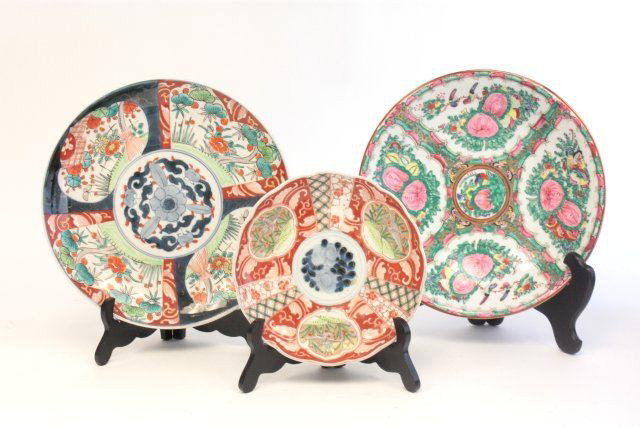 3 Oriental plates