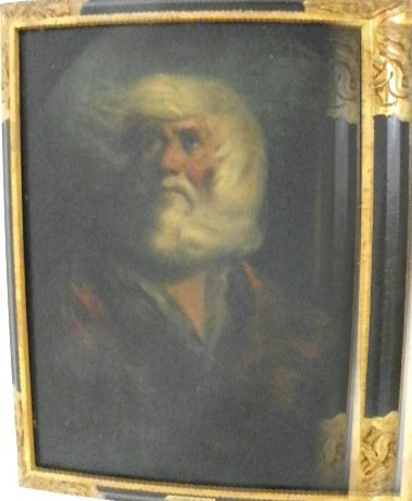 Framed oil painting "Early King Lear": Approx. 28.25" x 23.5".