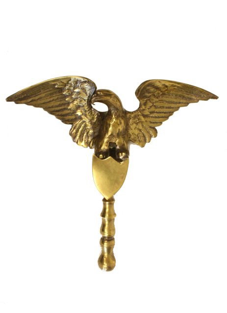 Bronze "Eagle" door knocker: Approx. 12" L x 13" W.