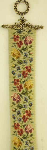 Needlepoint "Bell Pull": Please read our terms of sale.