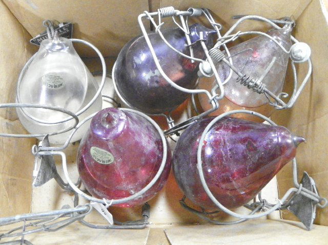 Lot of antique glass fire extinguishers: From the estate of an Elizabeth, NJ Dentist.