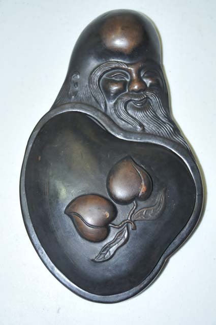 Figural inkstone: Approx. 8" x 5.25".
