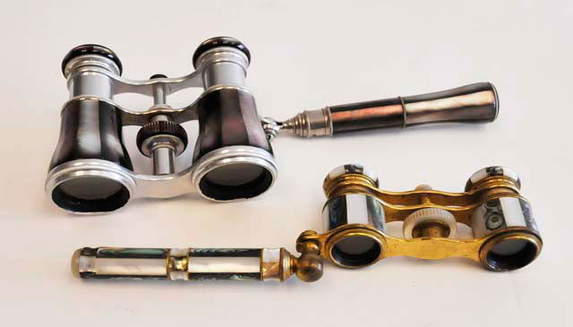 2 pair French opera glasses: 2 pair French opera glasses