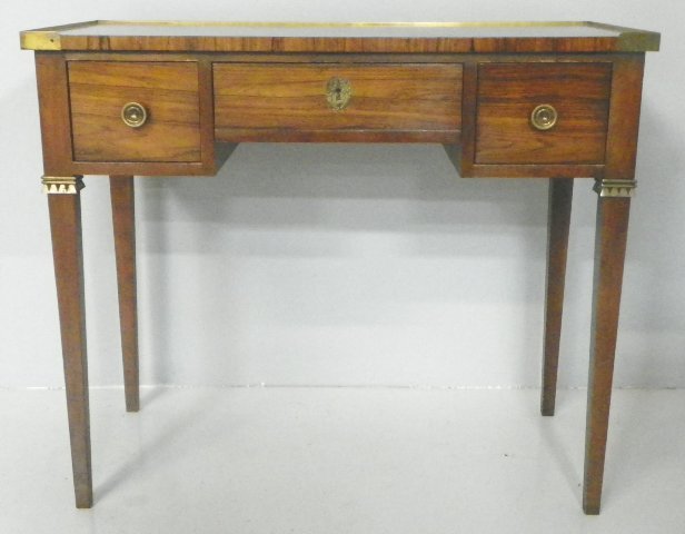 Rosewood mid century Regency style vanity: By Baker. From a Ft. Lee, NJ estate. Please read our terms of sale.