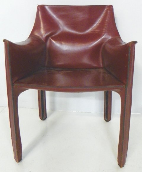12 leather Cassina chairs: Lot 12 leather Cassina chairs Please read our terms of sale.