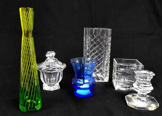 6 piece lot of odd pieces of Baccarat: 6 piece lot of odd pieces of Baccarat Please read our terms of sale.