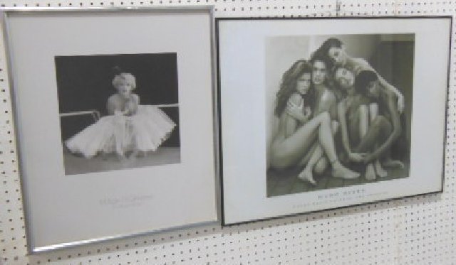 2 prints: 1- "Marilyn Monroe"- Milton H. Greene portfolio. 1- "Five Models"- Herb Ritts Fahey/Klein Gallery-Los Angeles. Please read our terms of sale.