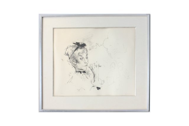 "Brechtiana" signed Jack Levine 1915-2010: Signed lower right, American, 30/100. Image approx. 15.5" x 19", 22.75" x 26" with frame. Consigned from a NJ gentleman. Please read our terms of sale.