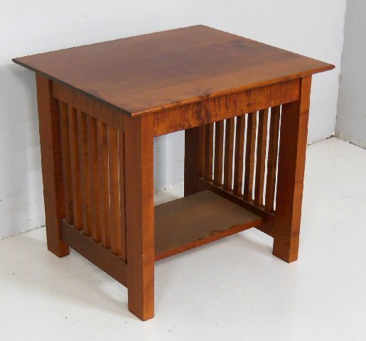 Stickley Audi low Arts & Crafts table: Approx. 21" H x 23" W x 20" D.