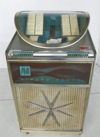 Juke box AMI 45 RPM stereo round: In good working order.