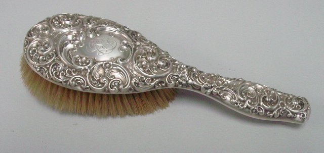 5 piece sterling silver vanity set - 2