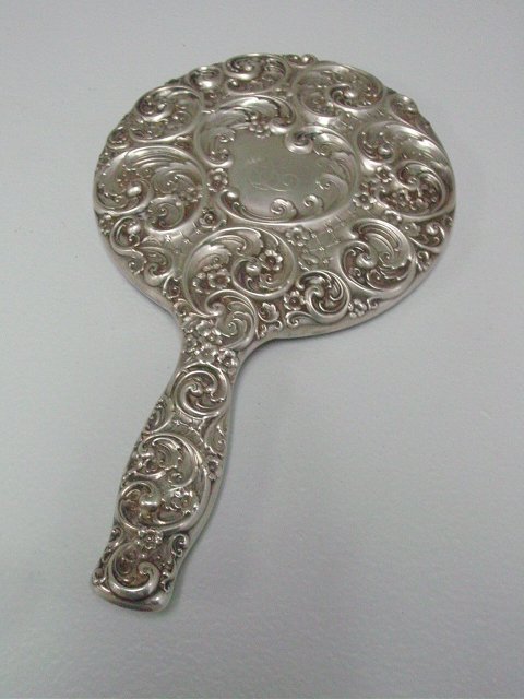5 piece sterling silver vanity set - 3