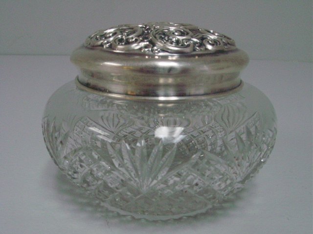 5 piece sterling silver vanity set - 6