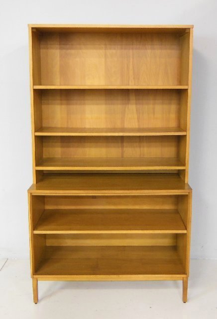 Modern bookcase ca. 1950: By Paul McCobb for Planner. Approx. 66" H x 38" W x 12.25" D.