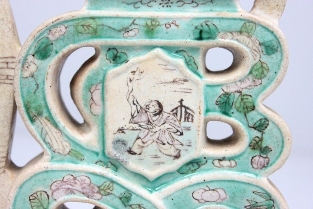 19th c. Chinese Famille Verte porcelain pitcher - 3