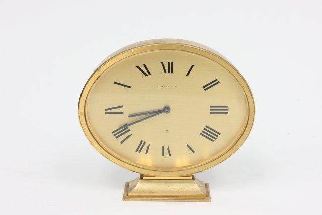 Tiffany & Co. deco bronze desk clock: Tiffany & Co. deco bronze desk clock