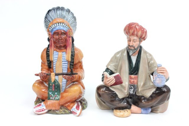 2 Royal Doulton figures: "Omar Khayyam", HN2247, approx. 6" H. "The Chief", HN2892, approx. 7" H.