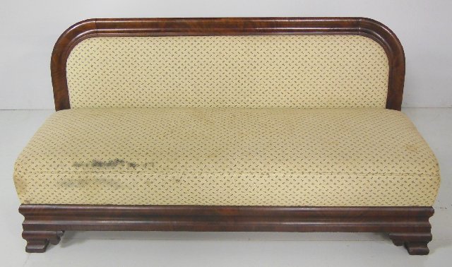 Victorian settee: Approx. 53" x 22" x 15". Collection from Estate of Chalmers Benedict Wood, Foreign Service Officer & Ambassador to New Zealand.