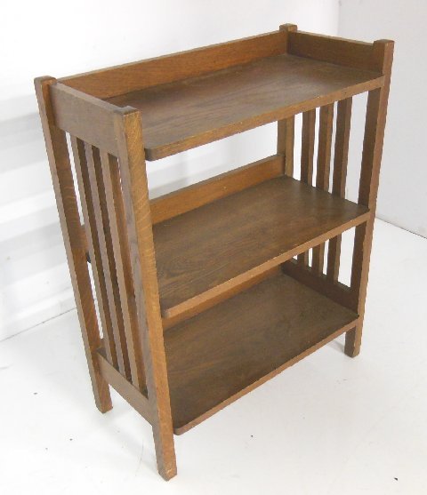 Stickley bookshelf: Approx. 24.75" x 31.5" x 12" D.