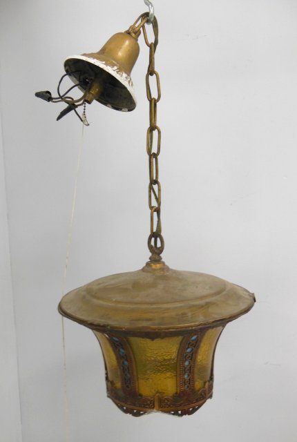 1920's light fixture: Approx. 10" H x 12" W.