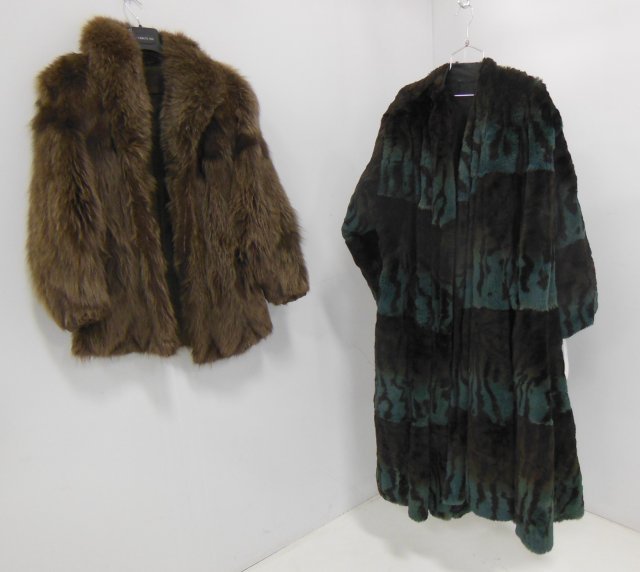 Leopard coat with brown fur jacket: Leopard coat with brown fur jacket