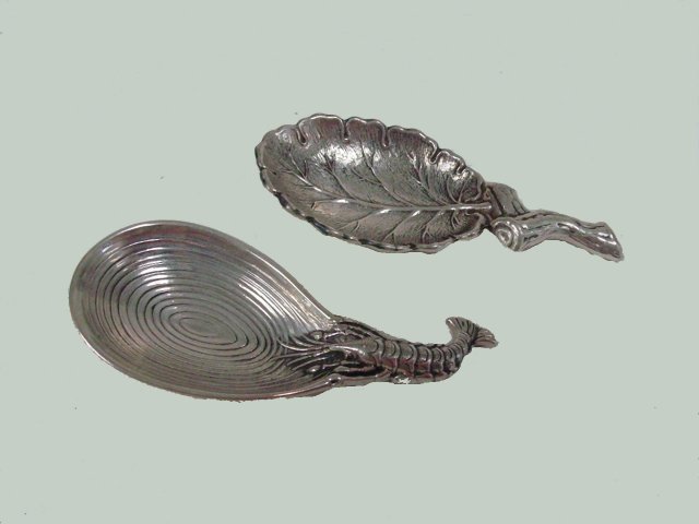 Two Sterling Silver Buccellati Spoons: From the Estate of Chris Peckham. Approx. 3" long, 65 grams.