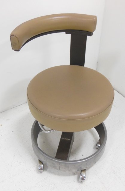 Modernist Siemans desk chair: Condition: rollers chipped. 28" H, 16" D.