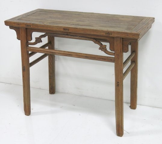 Chinese altar table: Approx. 33"H x 42"W x 20"D carved molding off