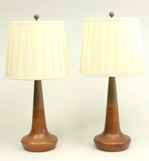 Tony Paul for Westwood Industries pair of lamps: Approx. 16 3/8" H. Ca. 1960