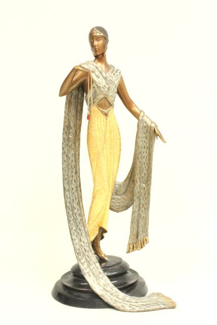 Erte, Je L'aime: Numbered 310/500. Purchased for $10,000. Including appraisal. Approx. 19" H. From a private NJ estate.