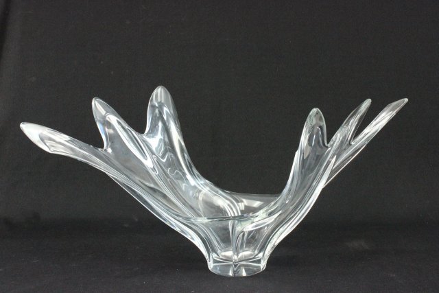 Cofrac Verrier France centerpiece: Circa 1950. Approx. 29 3/4" W.