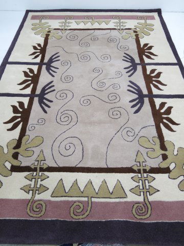 David Shaw Nicholls carpet: Approx. 110\" x 73\".