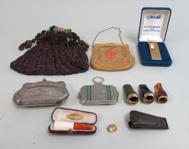 Group lot antique ladies bags, cigar holders... (1 of 6)