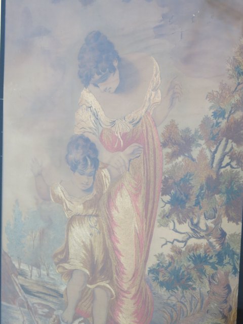 Victorian silk needlepoint (1 of 3)