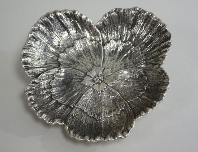 Sterling Silver Buccellati Flower Form Dish (1 of 4)