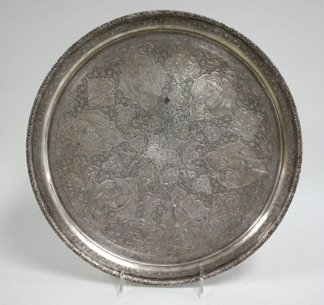 Round Persian 84 Silver Tray (1 of 6)