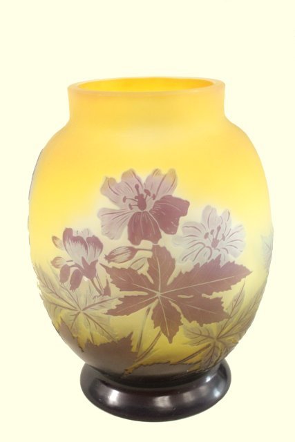 Galle Cameo Glass Vase (1 of 4)