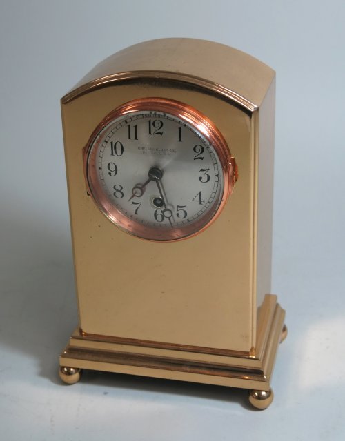 Chelsea Gilt Bronze Clock, Boston USA (1 of 4)