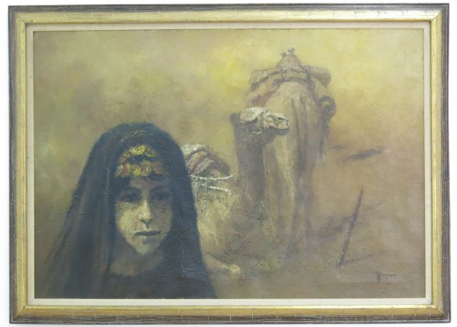 William Weintraub, Bedouin Woman with Camels (1 of 5)