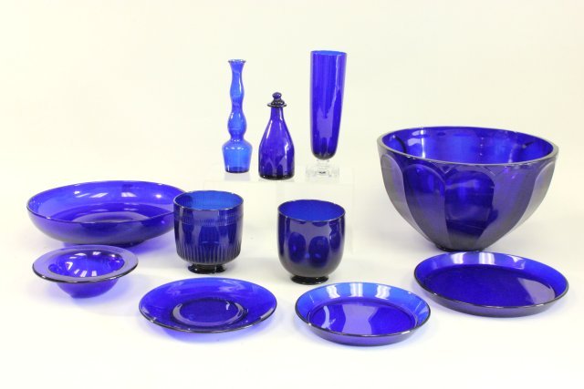 Lot of Blue Glass (1 of 8)