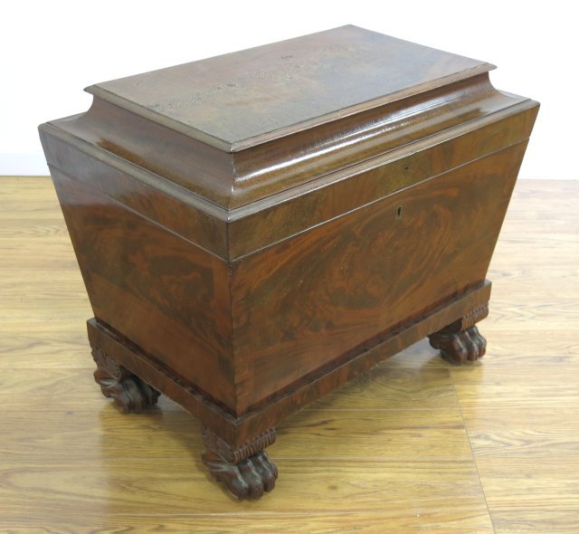 Antique Mahogany Sarcophagus Form Cellarette (1 of 4)