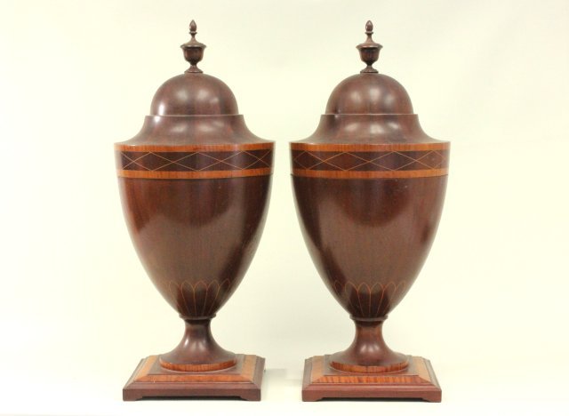 Pair Inlaid Knife Boxes (1 of 6)