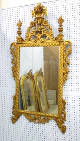 French gold leaf wood mirror (1 of 3)